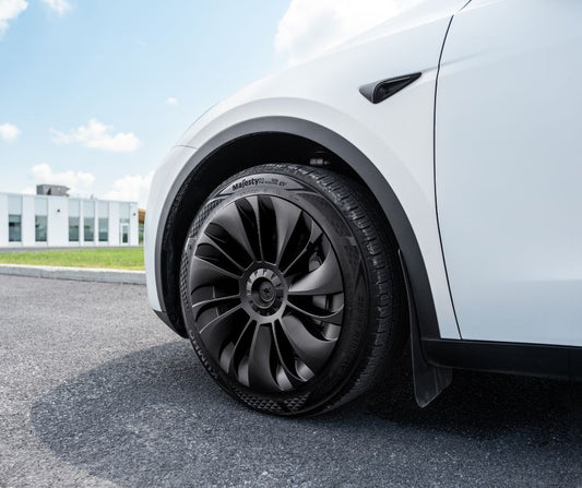 Model Y | 19-inch Whirlwind Matte Black Wheel Cover (Asymmetrical Model 1)