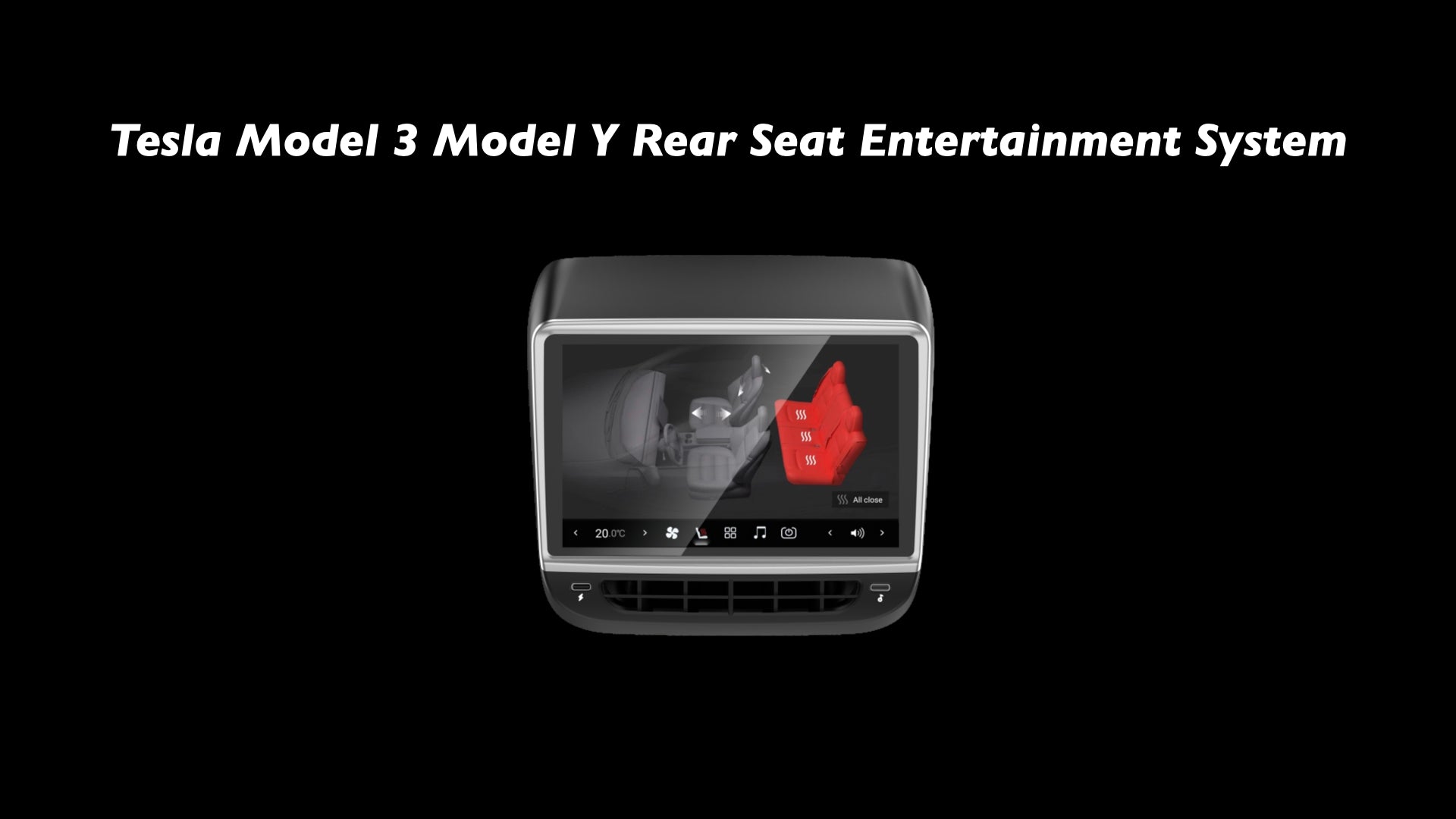 Rear Seat Entertainment System | Tesla Model Y & 3 - Carbone Prestige Shop