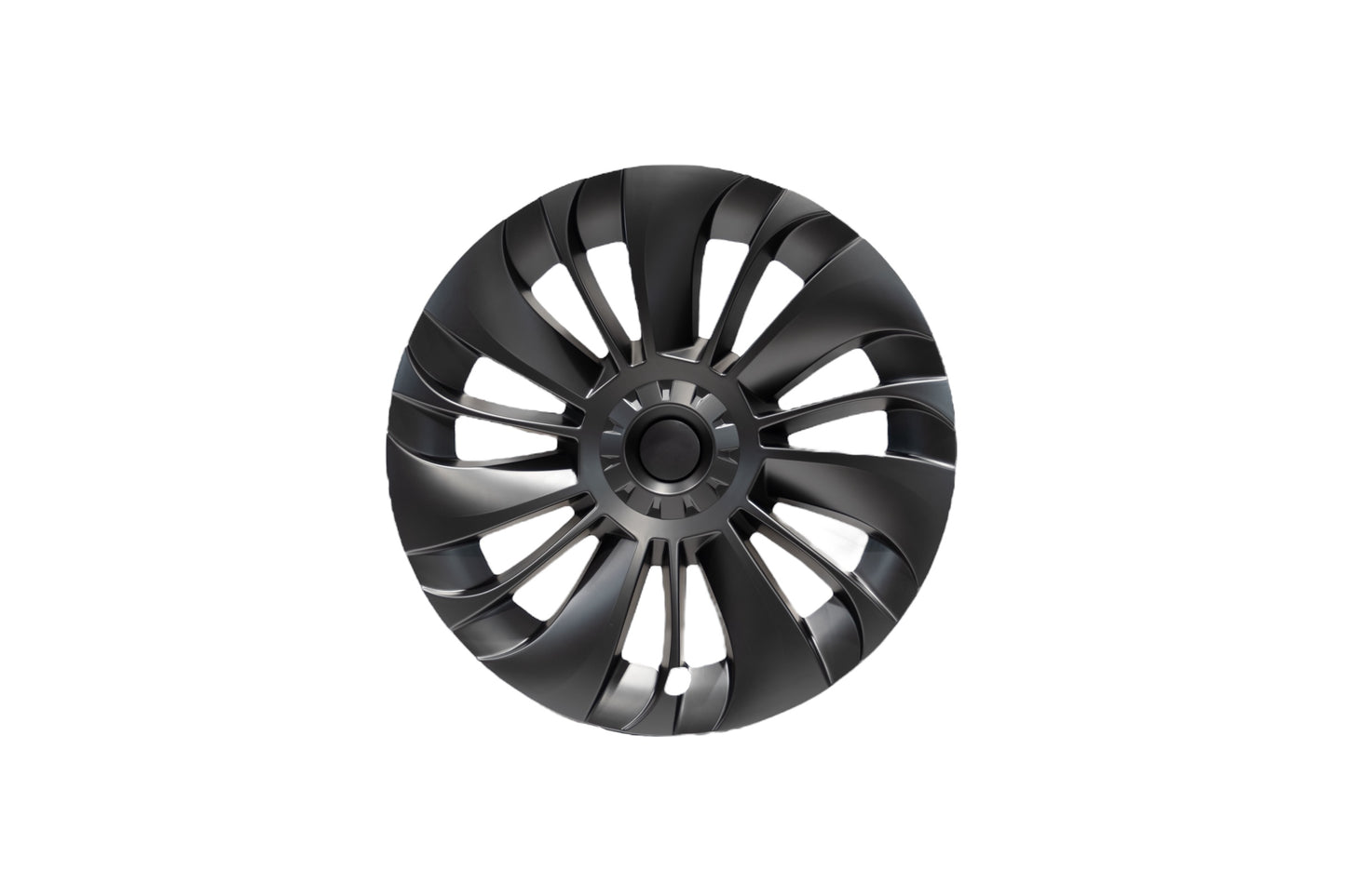 Model Y | 19-inch Whirlwind Matte Black Wheel Cover (Asymmetrical Model 1)