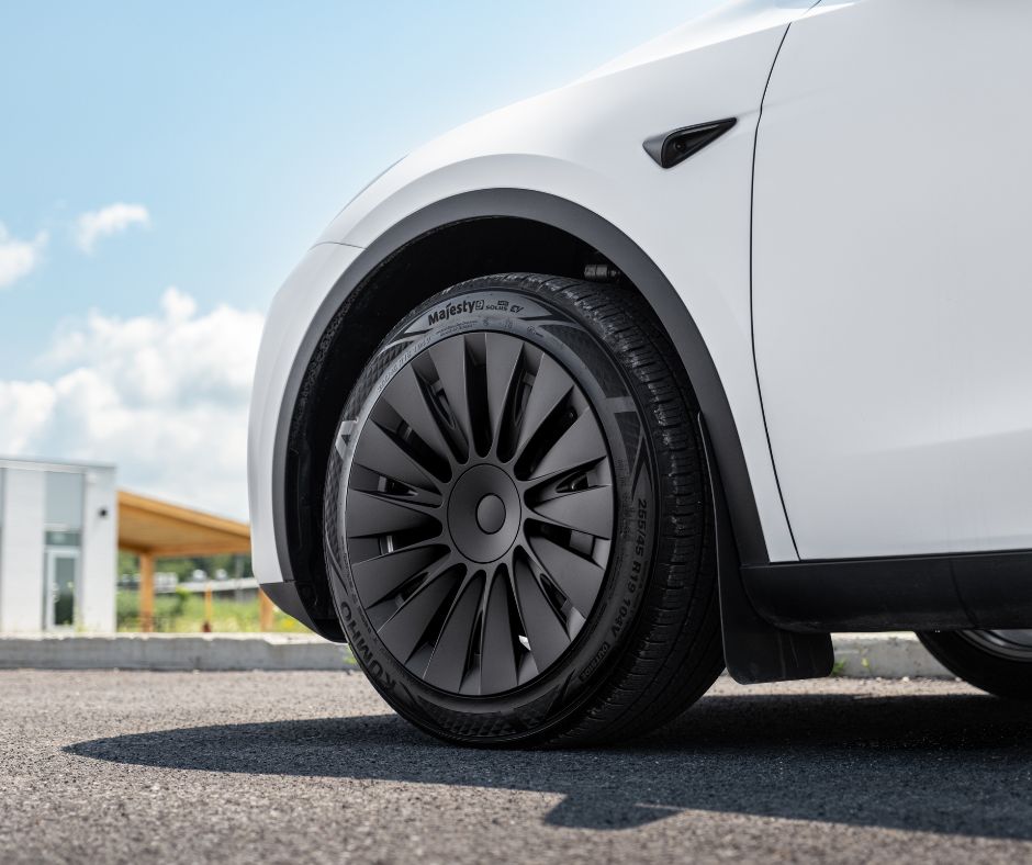 Model Y | 19-inch Whirlwind Matte Black Wheel Cover (Asymmetrical Model 5)