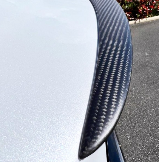 performance spoiler carbon fiber tesla cars