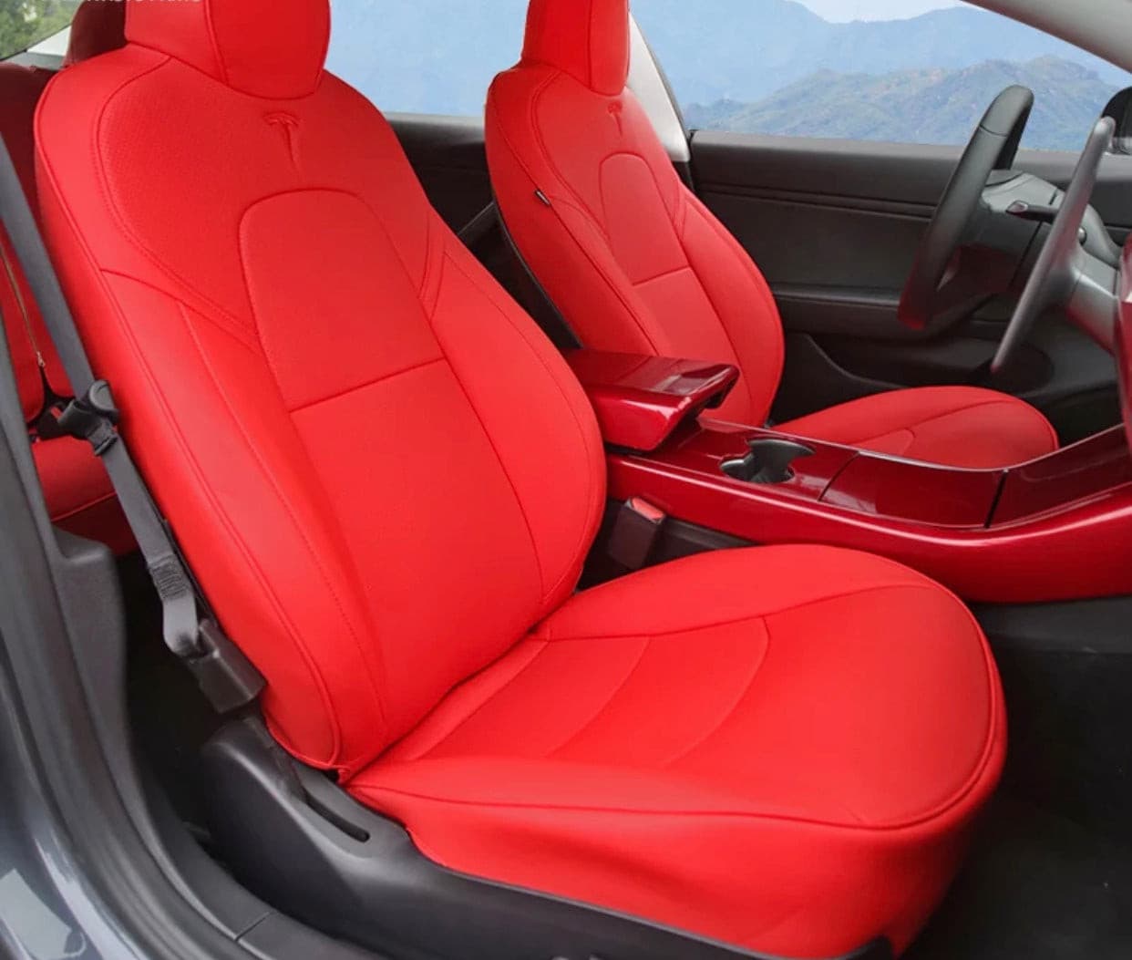 Car Seat Cover Set | Model 3 - Carbone Prestige Shop