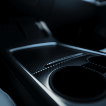 Enveloppe de console en fibre de carbone | Tesla modèles 3 et Y (2021+)