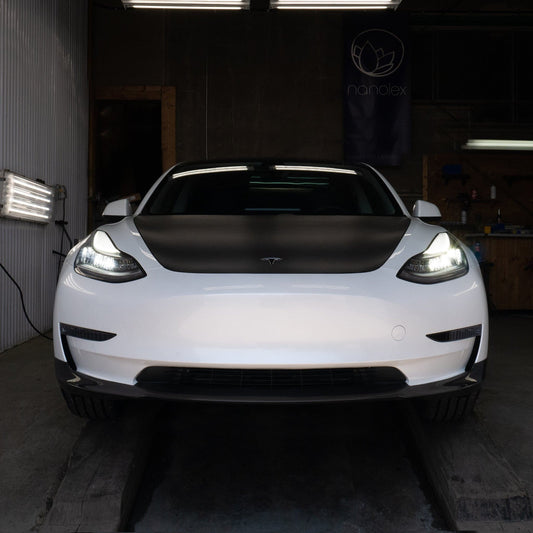 Carbon Fiber Front Lip Spoiler style ES | Model 3 - Carbone Prestige Shop