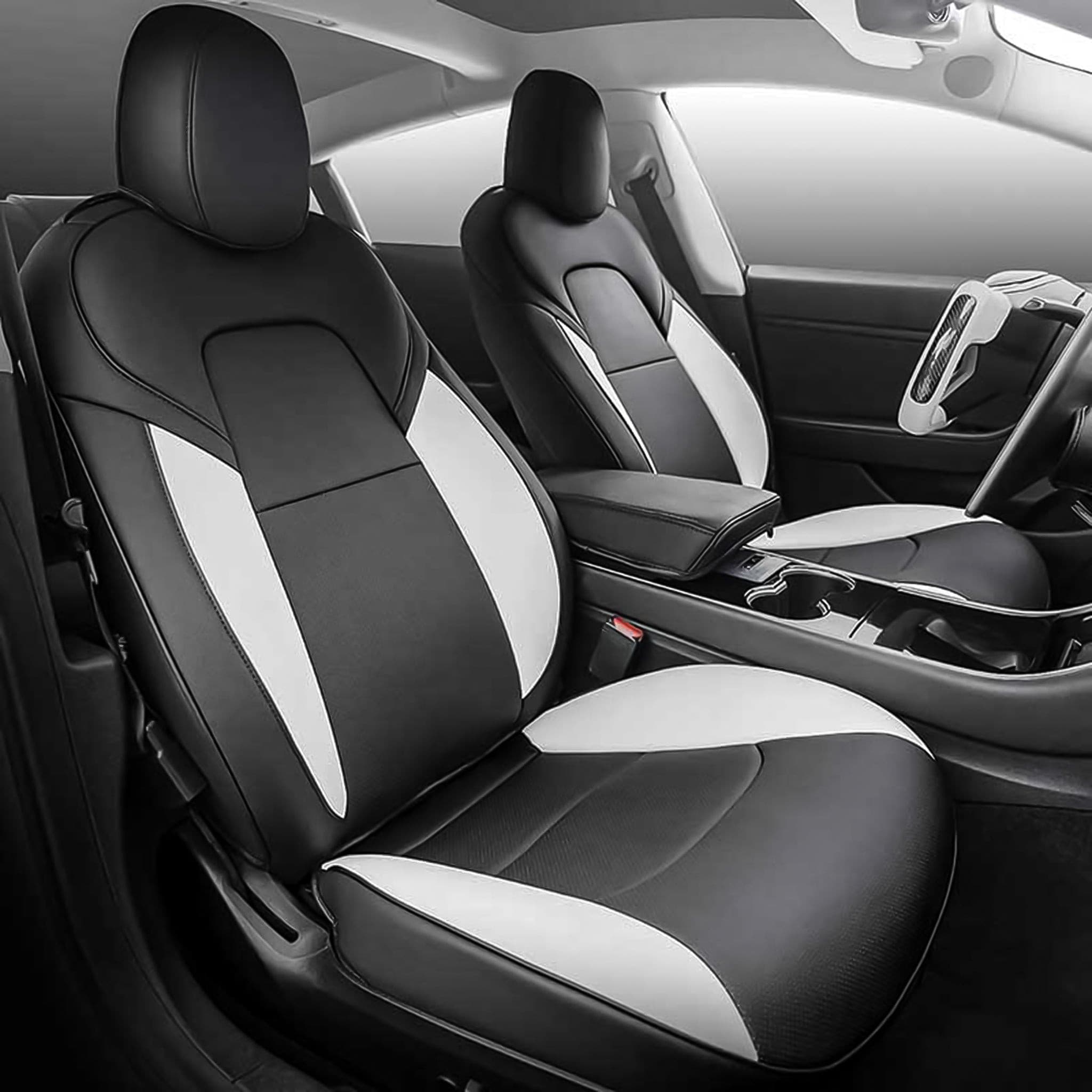 Tesla model 3 seat deals covers white