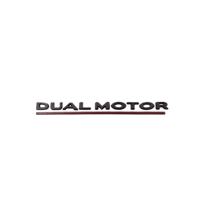 TESLA DUAL MOTOR Badges | Model 3 & Y - Carbone Prestige Shop