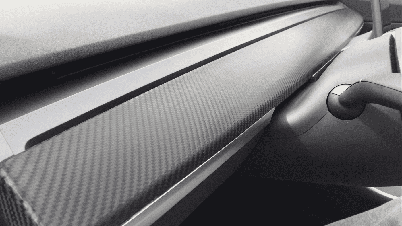 Dashboard Cap Carbon Fiber | Tesla Model 3 & Y - Carbone Prestige Shop