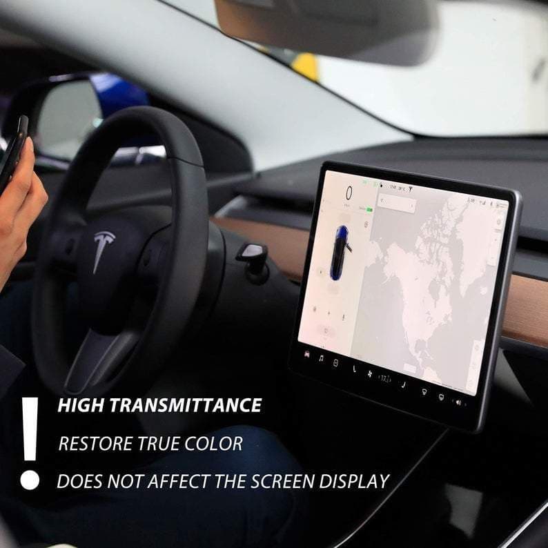 Tempered Glass Screen Protector | Tesla Model 3 & Y- Carbone Prestige Shop
