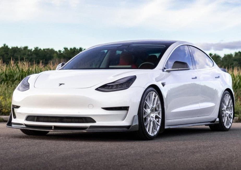 Carbon Fiber Front Lip Spoiler | Tesla Model 3 - Carbone Prestige Shop